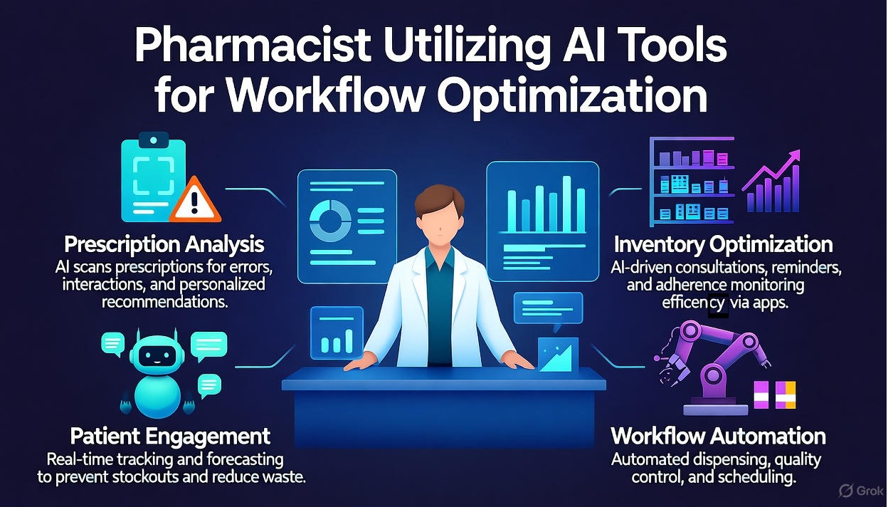 TMA Solutions Pharmacist Utilizing AI Tools for Workflow Optimization 